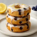 Baked Lemon Blueberry Doughnuts