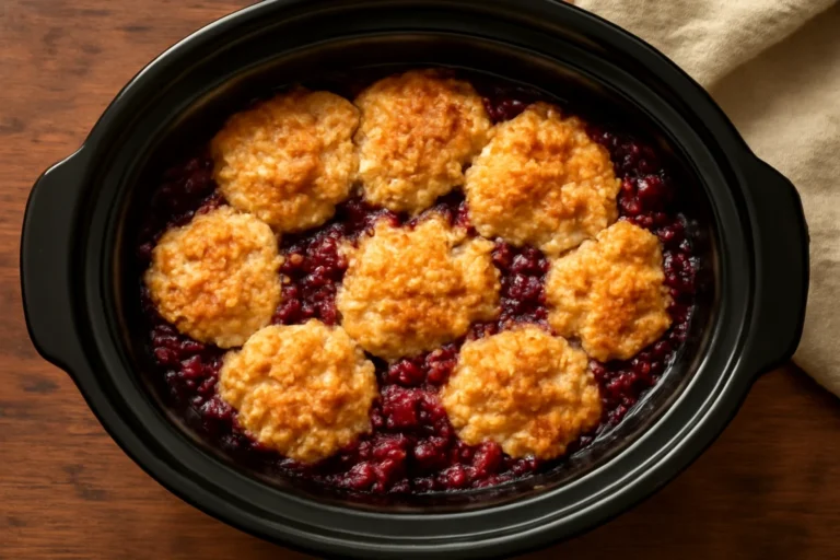 Slow Cooker Berry Cobbler